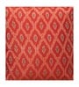 Red Blended Cotton and Silk Woven Ikat 16x16 inches Cushion Covers (Set of 2)
