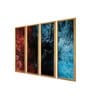 Beautiful Multicolour Canvas Framed Landscape Art Panel Set of 4