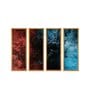 Beautiful Multicolour Canvas Framed Landscape Art Panel Set of 4