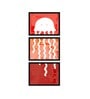 Cartoon Red Canvas (Pack of 3) Kids Wall Art