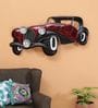Wrought Iron Car Wall Art In Red