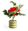 Red Carmine Potted Artificial Plant
