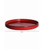 Red Ceramic 8.07 Inches Nature Salad Plate