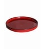 Red Ceramic 8.07 Inches Nature Salad Plate