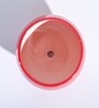 Red Ceramic Apple Shape Desk Pot Planter