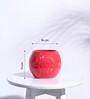 Red Ceramic Football Shape Desk Pot Desk Pot