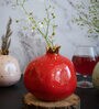 Red Ceramic Glass Table Vase