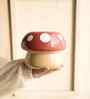 Red Ceramic Mushroom Planter