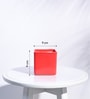 Red Ceramic Square Shape Desk Pot Planter
