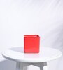 Red Ceramic Square Shape Desk Pot Planter