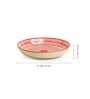 Chevrons 9 Inch Red Ceramic (Set of 2) Dinner Plate