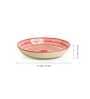 Chevrons 9 Inch Red Ceramic Dinner Plate