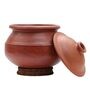 Red Clay Handi with Lid 3 Litre