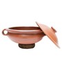 Red Clay Kadai with Lid 3 Litre