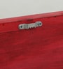 Red Color Handpainted Engineered Wood Carving Jharokha Frame