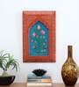 Red Color Handpainted Engineered Wood Jharokha Frame