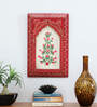 Red Color Handpainted Engineered Wood Jharokha Frame