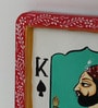 Red Color Handpainted Engineered Wood King & Queen Jharokha Frame