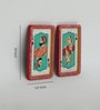 Red Color Handpainted Engineered Wood King & Queen Jharokha Frame