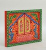 Red Color Handpainted Mango Wood Jharokha Window