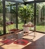 Red Colour AetherGlace Folding Chair With Table