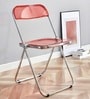 Red Colour AetherGlace Folding Chair With Table