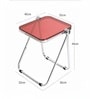 Red Colour AetherGlace Folding Chair With Table