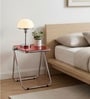 Red Colour AetherGlace Folding Chair With Table