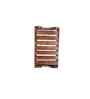 Red Colour Distress Look Sheesham Wood Handcarved Rectangular Set Of 2 Wall Art With Tree