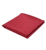 Red Solid Cotton 55x82 Inches Sofa Throw