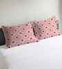 Red Cotton 27x18 Inches Pillow Covers (Set of 2)