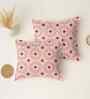 Red Cotton 27x18 Inches Pillow Covers (Set of 2)