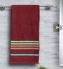 Red Solid 450 GSM Cotton Bath Towel