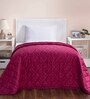 Red Cotton 100 AC Room Single Bed Quilt