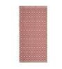 Red Cotton 2 ft x 3 ft Hand Woven Dhurrie