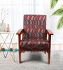 Red Cotton Abstract 20x20 Inches 1 Seater Sofa Chair Covers (Pack of 10)