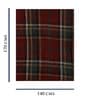 Red Cotton Abstract 68x56 Inches Sofa Throw