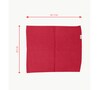 Red Bamboo Terry Solid 550 GSM 4 Pcs Face Towel