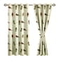 Red Cotton Animal 5ft Semisheer Eyelet Window Curtain (2 Pc)