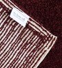 Maroon Cotton 14x20 Inches Anti Skid Bath Mats (Set of 2)