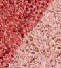 Red Geometric Cotton 20x32 Inches AntiSkid Bath Mat (Set of 2)