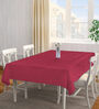 Stripes (90x60) Red Cotton Blend Table Cloth