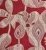 Red Cotton Blend Traditional 16x16 inches Cushion Covers (1pc)