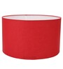 Fegan Red Cotton Fabric Solid Lampshade