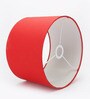 Paola Red Cotton Fabric Solid Lampshade