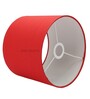 Amber Red Cotton Fabric Solid Lampshade