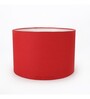 Paola Red Cotton Fabric Solid Lampshade