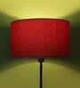 Sanna Red Cotton Fabric Solid Lampshade