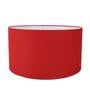 Prato Red Cotton Fabric Solid Lampshade