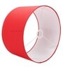 Fegan Red Cotton Fabric Solid Lampshade